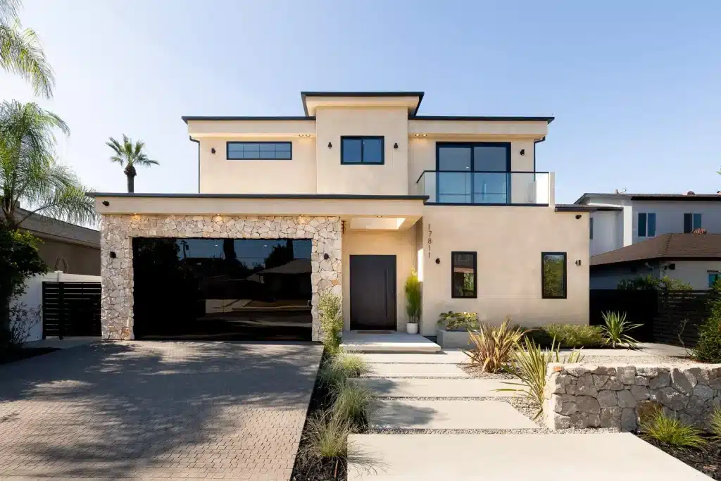 Luxury modern custom home exterior