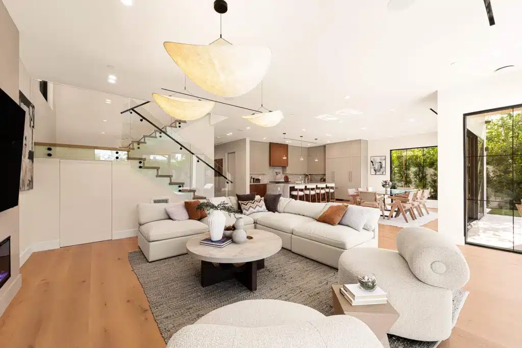 Luxury great room with open layout